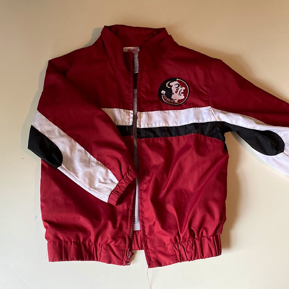 Seminoles wind breaker and tee size 4 (x small)